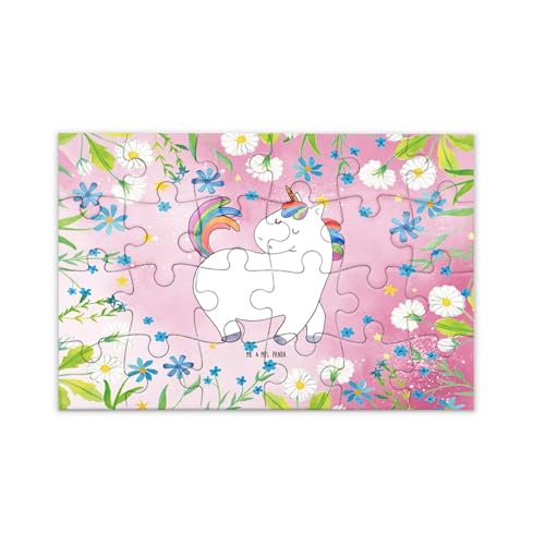 Mr. & Mrs. Panda Puzzle Einhorn Stolzieren 24 Teile - Geschenk, Einhorn Deko, Einhörner, Unicorn, Freundin von Mr. & Mrs. Panda