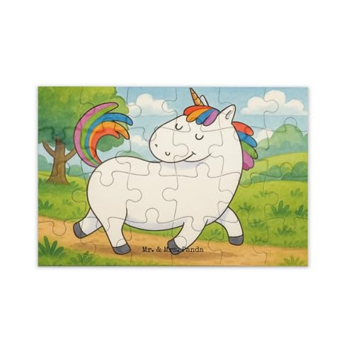 Mr. & Mrs. Panda Puzzle Einhorn Stolzieren Design 24 Teile - Geschenk, Freundin, Unicorn, Anders, Einhörner, Pferd, Einhorn Deko von Mr. & Mrs. Panda