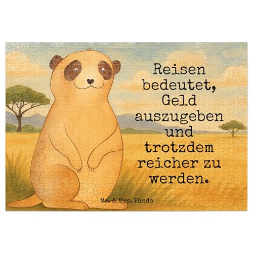 Mr. & Mrs. Panda Puzzle Erdmännchen Design 1500 Teile - Geschenk, Wildtiere, Afrika, Reisen, Spruch, Afrikareise, Weltreise Mr. & Mrs. Panda Puzzle Erdmännchen Design 1500 Teile - Geschenk, Wildtiere, Afrika, Reisen, Spruch, Afrikareise, Weltreise von Mr. & Mrs. Panda