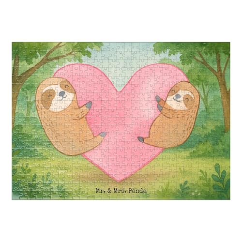 Mr. & Mrs. Panda Puzzle Faultiere Herz Design 551 Teile - Geschenk, Geschenk für Frauen, Heiraten, Partner, Liebesgeschenk, Jahrestag, Freundin, Mr. & Mrs. Panda Puzzle Faultiere Herz Design 551 Teile - Geschenk, Geschenk für Frauen, Heiraten, Partner, Liebesgeschenk, Jahrestag, Freundin, von Mr. & Mrs. Panda