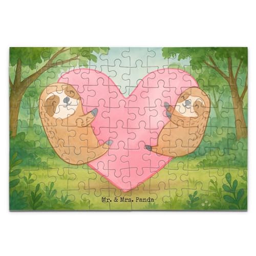 Mr. & Mrs. Panda Puzzle Faultiere Herz Design 96 Teile - Geschenk, Heiraten, Jahrestag, Freund, Freundin, Liebesgeschenk, Geschenk für Freundin, Mr. & Mrs. Panda Puzzle Faultiere Herz Design 96 Teile - Geschenk, Heiraten, Jahrestag, Freund, Freundin, Liebesgeschenk, Geschenk für Freundin, von Mr. & Mrs. Panda