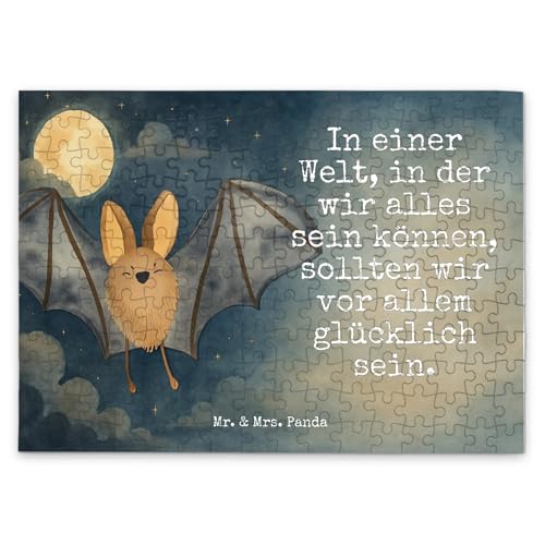 Mr. & Mrs. Panda Puzzle Fledermaus Flügel Design 192 Teile - Geschenk, Tiere, Gute Laune, lustige Sprüche, Tiermotive Mr. & Mrs. Panda Puzzle Fledermaus Flügel Design 192 Teile - Geschenk, Tiere, Gute Laune, lustige Sprüche, Tiermotive von Mr. & Mrs. Panda