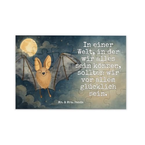 Mr. & Mrs. Panda Puzzle Fledermaus Flügel Design 24 Teile - Geschenk, Tiermotive, Gute Laune, lustige Sprüche, Tiere Mr. & Mrs. Panda Puzzle Fledermaus Flügel Design 24 Teile - Geschenk, Tiermotive, Gute Laune, lustige Sprüche, Tiere von Mr. & Mrs. Panda