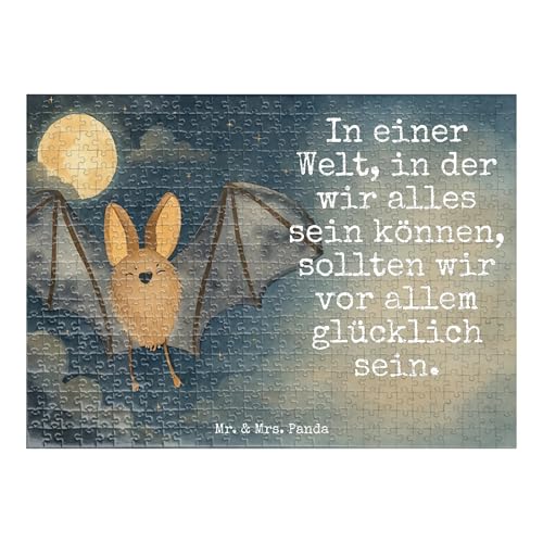 Mr. & Mrs. Panda Puzzle Fledermaus Flügel Design 551 Teile - Geschenk, Tiermotive, lustige Sprüche, Gute Laune, Tiere Mr. & Mrs. Panda Puzzle Fledermaus Flügel Design 551 Teile - Geschenk, Tiermotive, lustige Sprüche, Gute Laune, Tiere von Mr. & Mrs. Panda