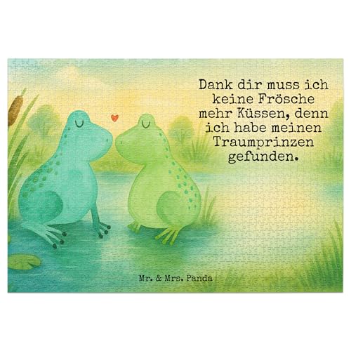 Mr. & Mrs. Panda Puzzle Frosch Liebe Design 1500 Teile - Geschenk, Paar, Freund, Hocheitstag, Verlobt, Partner, Verlobung, Frösche Mr. & Mrs. Panda Puzzle Frosch Liebe Design 1500 Teile - Geschenk, Paar, Freund, Hocheitstag, Verlobt, Partner, Verlobung, Frösche von Mr. & Mrs. Panda