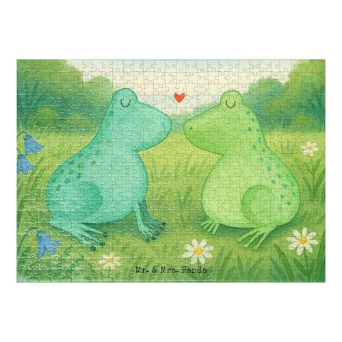 Mr. & Mrs. Panda Puzzle Frosch Liebe Design 551 Teile - Geschenk, Pärchen, Jahrestag, Fröschchen, Geschenk Freund, Traumprinz, Verlobt, Mr. & Mrs. Panda Puzzle Frosch Liebe Design 551 Teile - Geschenk, Pärchen, Jahrestag, Fröschchen, Geschenk Freund, Traumprinz, Verlobt, von Mr. & Mrs. Panda