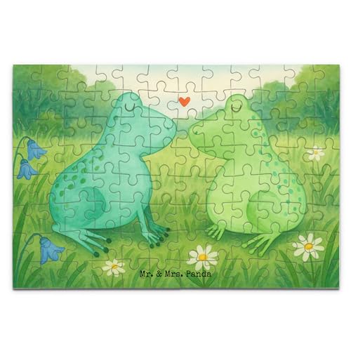 Mr. & Mrs. Panda Puzzle Frosch Liebe Design 96 Teile - Geschenk, Kuss, Fröschchen, Hocheitstag, Geschenk Hochzeit, Verliebt, Ehefrau, Verlobung, Mr. & Mrs. Panda Puzzle Frosch Liebe Design 96 Teile - Geschenk, Kuss, Fröschchen, Hocheitstag, Geschenk Hochzeit, Verliebt, Ehefrau, Verlobung, von Mr. & Mrs. Panda
