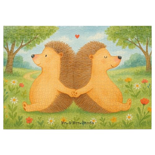Mr. & Mrs. Panda Puzzle Igel händchenhaltend Design 1500 Teile - Geschenk, Freund, Liebe, Gemeinsamkeit, Jahrestag, große Liebe, Händchen halten, Mr. & Mrs. Panda Puzzle Igel händchenhaltend Design 1500 Teile - Geschenk, Freund, Liebe, Gemeinsamkeit, Jahrestag, große Liebe, Händchen halten, von Mr. & Mrs. Panda