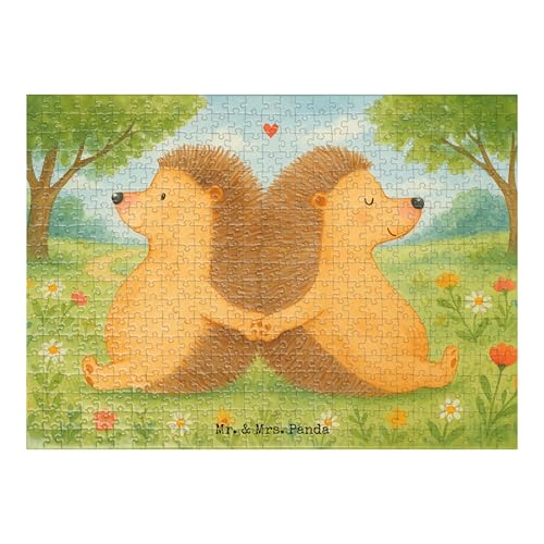 Mr. & Mrs. Panda Puzzle Igel händchenhaltend Design 551 Teile - Geschenk, Hand in Hand, Händchen halten, Verlobung, Heiratsantrag, Liebesbeweis, Mr. & Mrs. Panda Puzzle Igel händchenhaltend Design 551 Teile - Geschenk, Hand in Hand, Händchen halten, Verlobung, Heiratsantrag, Liebesbeweis, von Mr. & Mrs. Panda