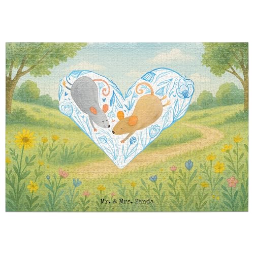 Mr. & Mrs. Panda Puzzle Mäuse Herz Design 1500 Teile - Geschenk, Liebe, Heiratsantrag, Hochzeit, Ehemann, Liebesgeschenk, Pärchen, glücklich, Mr. & Mrs. Panda Puzzle Mäuse Herz Design 1500 Teile - Geschenk, Liebe, Heiratsantrag, Hochzeit, Ehemann, Liebesgeschenk, Pärchen, glücklich, von Mr. & Mrs. Panda