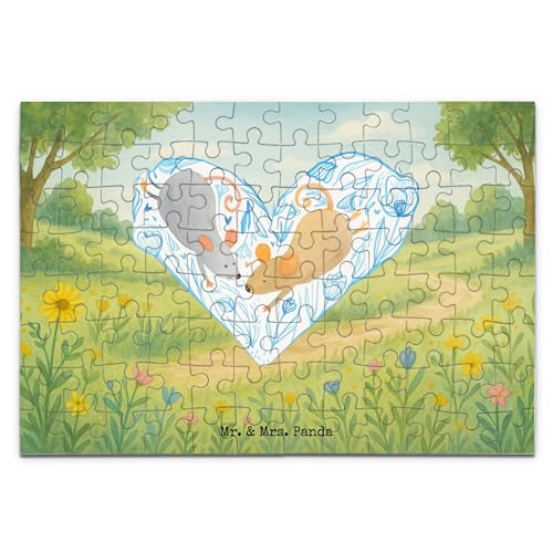 Mr. & Mrs. Panda Puzzle Mäuse Herz Design 96 Teile - Geschenk, Love, Liebe, verheiratet, Lieblingsmensch, Liebesgeschenk, Freund, Pärchen, Verlobung Mr. & Mrs. Panda Puzzle Mäuse Herz Design 96 Teile - Geschenk, Love, Liebe, verheiratet, Lieblingsmensch, Liebesgeschenk, Freund, Pärchen, Verlobung von Mr. & Mrs. Panda