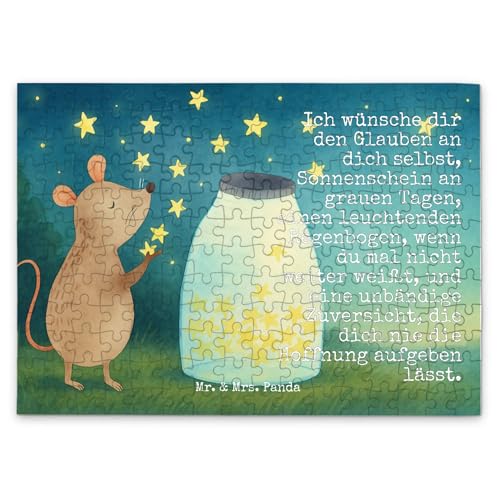 Mr. & Mrs. Panda Puzzle Maus Sterne Design 192 Teile - Geschenk, Gute Laune, Träume, Tiermotive, Taufgeschenk, Tiere, lustige Sprüche, Taufe Mr. & Mrs. Panda Puzzle Maus Sterne Design 192 Teile - Geschenk, Gute Laune, Träume, Tiermotive, Taufgeschenk, Tiere, lustige Sprüche, Taufe von Mr. & Mrs. Panda