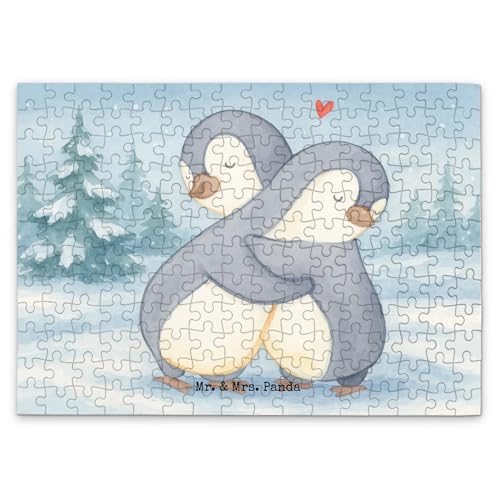 Mr. & Mrs. Panda Puzzle Pinguine Kuscheln Design 192 Teile - Geschenk, Ehefrau, Verlobung, Geschenk für Partner, Mitbringsel, Liebesgeschenk, von Mr. & Mrs. Panda