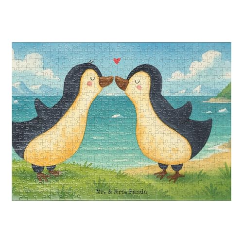 Mr. & Mrs. Panda Puzzle Pinguine Kuss Design 551 Teile - Geschenk, Geschenk für Partner, Verlobung, Hochzeitstag, Ehemann, Liebesgeschenk, Freund, Mr. & Mrs. Panda Puzzle Pinguine Kuss Design 551 Teile - Geschenk, Geschenk für Partner, Verlobung, Hochzeitstag, Ehemann, Liebesgeschenk, Freund, von Mr. & Mrs. Panda