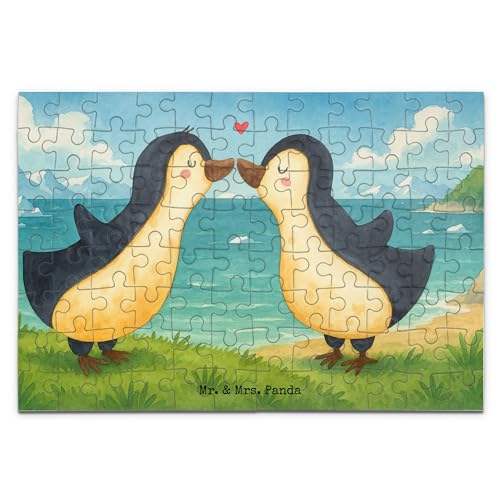 Mr. & Mrs. Panda Puzzle Pinguine Kuss Design 96 Teile - Geschenk, Ehefrau, Ehemann, Jahrestag, für Männer, Freund, Liebesgeschenk, Mitbringsel, Mr. & Mrs. Panda Puzzle Pinguine Kuss Design 96 Teile - Geschenk, Ehefrau, Ehemann, Jahrestag, für Männer, Freund, Liebesgeschenk, Mitbringsel, von Mr. & Mrs. Panda