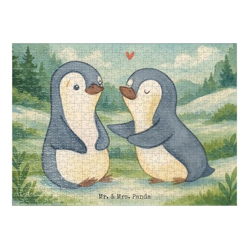Mr. & Mrs. Panda Puzzle Pinguine trösten Design 551 Teile - Geschenk, Freund, Hochzeitstag, für Ehemann, Verlobung, Ehemann, Hocheitstag, Mr. & Mrs. Panda Puzzle Pinguine trösten Design 551 Teile - Geschenk, Freund, Hochzeitstag, für Ehemann, Verlobung, Ehemann, Hocheitstag, von Mr. & Mrs. Panda