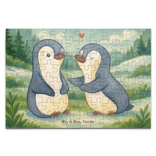 Mr. & Mrs. Panda Puzzle Pinguine trösten Design 96 Teile - Geschenk, Jahrestag, Geschenk für Freundin, Mitbringsel, für Männer, Geschenk für Partner, Mr. & Mrs. Panda Puzzle Pinguine trösten Design 96 Teile - Geschenk, Jahrestag, Geschenk für Freundin, Mitbringsel, für Männer, Geschenk für Partner, von Mr. & Mrs. Panda