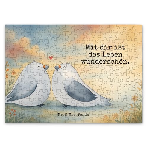 Mr. & Mrs. Panda Puzzle Turteltauben Liebe Design 192 Teile - Geschenk, Paar, Freundin, Ehemann, Hocheitstag, Hochzeitstag, Turteltäubchen Mr. & Mrs. Panda Puzzle Turteltauben Liebe Design 192 Teile - Geschenk, Paar, Freundin, Ehemann, Hocheitstag, Hochzeitstag, Turteltäubchen von Mr. & Mrs. Panda