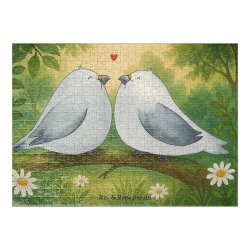 Mr. & Mrs. Panda Puzzle Turteltauben Liebe Design 551 Teile - Geschenk, Partner, Verliebt, Verlobung, Freundin, Turteltäubchen, zu zweit, Geschenk Mr. & Mrs. Panda Puzzle Turteltauben Liebe Design 551 Teile - Geschenk, Partner, Verliebt, Verlobung, Freundin, Turteltäubchen, zu zweit, Geschenk von Mr. & Mrs. Panda