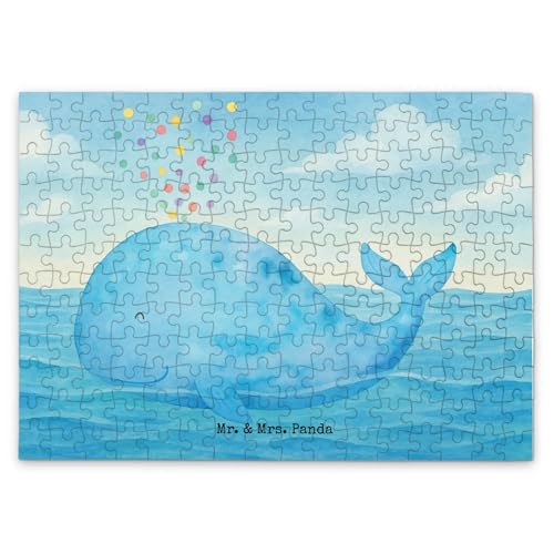 Mr. & Mrs. Panda Puzzle Wal Konfetti Design 192 Teile - Geschenk, Lebensabschnitt, Meer, Neustart, Neuanfang, Meerestiere, Urlaub von Mr. & Mrs. Panda
