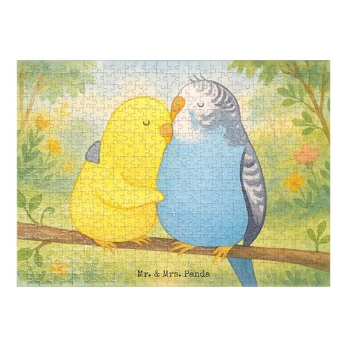 Mr. & Mrs. Panda Puzzle Wellensittich Liebe Design 551 Teile - Geschenk, Umarmen, verknallt, Vögel, Ehefrau, Kuscheln, Verlobung, Hocheitstag Mr. & Mrs. Panda Puzzle Wellensittich Liebe Design 551 Teile - Geschenk, Umarmen, verknallt, Vögel, Ehefrau, Kuscheln, Verlobung, Hocheitstag von Mr. & Mrs. Panda