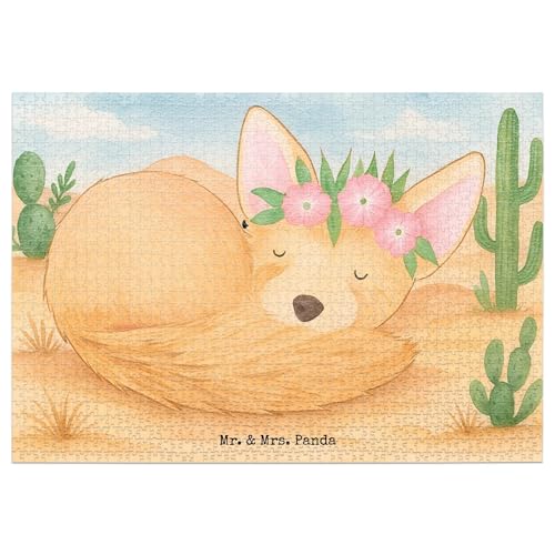 Mr. & Mrs. Panda Puzzle Wüstenfuchs Blumen Design 1500 Teile - Geschenk, Blumenkranz, Glücklich, Afrika, Wildtiere Mr. & Mrs. Panda Puzzle Wüstenfuchs Blumen Design 1500 Teile - Geschenk, Blumenkranz, Glücklich, Afrika, Wildtiere von Mr. & Mrs. Panda