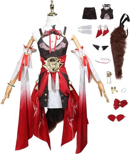 Mr.LQ Spiel Herta Cosplay Kostüm Outfit Komplettes Set Karneval Party Halloween von Mr.LQ