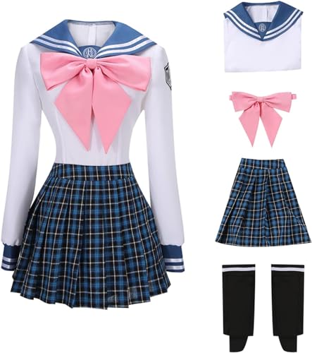 Mr.LQ V3 Killing Harmony Maizono Sayaka Sailor Outfit Cosplay Kostüm Erwachsene Frauen Blau JK Uniformen von Mr.LQ