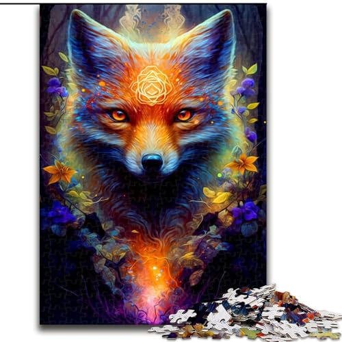 1000-teiliges Puzzle, Fuchs-Puzzle aus Holz, interaktives Familienspiel, Denksportgeschenk, Lernspielzeug, 1000 Stück(50x75cm) von MrChunlong
