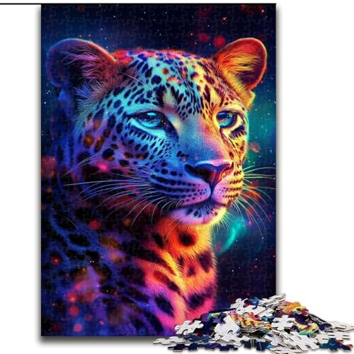 1000-teiliges Puzzle, Galaxie-Leoparden-Puzzle aus Pappe, interaktives Familienspiel, Denksport-Geschenk, Lernspielzeug, 1000 Teile(26x38cm) von MrChunlong