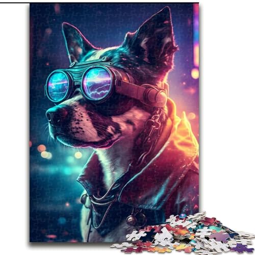 1000-teiliges Puzzle, Hund, Retro-Puzzle aus Pappe, interaktives Familienspiel, Denksportgeschenk, Lernspielzeug, 1000 Stück(26x38cm) von MrChunlong