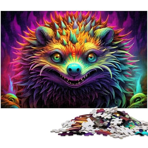 1000-teiliges Puzzle, Igel-Puzzle, anspruchsvolles Denkspiel für Teenager, unterhaltsames interaktives Spiel für die ganze Familie, 26x38cm/10,23x14,96 Zoll von MrChunlong