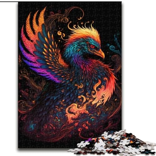 1000-teiliges Puzzle, Tier-Phönix-Puzzle aus Pappe, interaktives Familienspiel, Denksport-Geschenk, Lernspielzeug, 1000 Teile(26x38cm) von MrChunlong