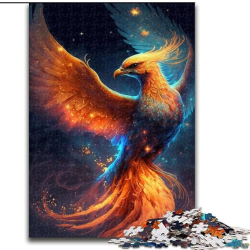 1000-teiliges Puzzle, Vogel Phönix, aus Holz, interaktives Familienspiel, Denksport-Geschenk, Lernspielzeug, 1000 Teile(50x75cm) von MrChunlong