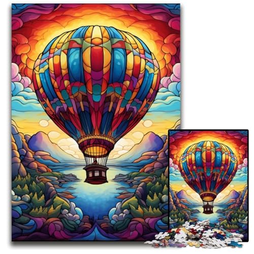 1000-teiliges Puzzle, farbenfrohe Kunst, Heißluftballon-Puzzle, anspruchsvolles Denkspiel für Teenager, unterhaltsames interaktives Spiel für die ganze Familie, 50x75cm/19,68x29,52 Zoll 1000-teiliges Puzzle, farbenfrohe Kunst, Heißluftballon-Puzzle, anspruchsvolles Denkspiel für Teenager, unterhaltsames interaktives Spiel für die ganze Familie, 50x75cm/19,68x29,52 Zoll von MrChunlong
