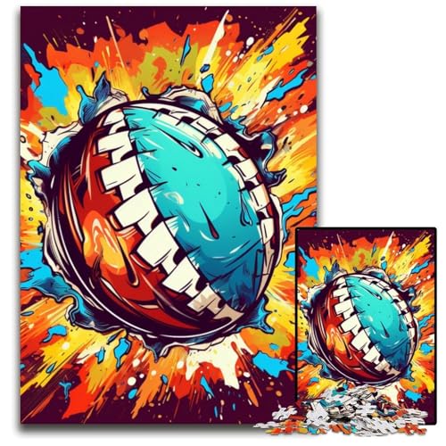 1000-teiliges Puzzle, farbenfrohes American-Football-Puzzle, anspruchsvolles Denkspiel für Teenager, unterhaltsames interaktives Spiel für die ganze Familie, 26x38cm/10,23x14,96 Zoll 1000-teiliges Puzzle, farbenfrohes American-Football-Puzzle, anspruchsvolles Denkspiel für Teenager, unterhaltsames interaktives Spiel für die ganze Familie, 26x38cm/10,23x14,96 Zoll von MrChunlong