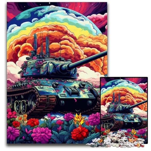 1000-teiliges Puzzle, farbenfrohes Kunst-Panzer-Puzzle, anspruchsvolles Denkspiel für Teenager, unterhaltsames interaktives Spiel für die ganze Familie, 50x75cm/19,68x29,52 Zoll 1000-teiliges Puzzle, farbenfrohes Kunst-Panzer-Puzzle, anspruchsvolles Denkspiel für Teenager, unterhaltsames interaktives Spiel für die ganze Familie, 50x75cm/19,68x29,52 Zoll von MrChunlong