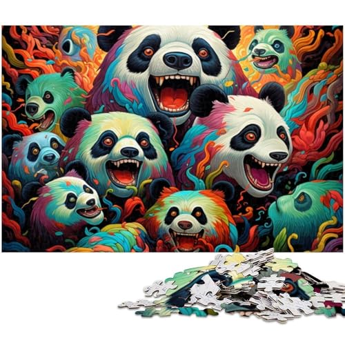 1000-teiliges Puzzle, farbenfrohes Panda-Kunst-Puzzle, anspruchsvolles Denkspiel für Teenager, unterhaltsames interaktives Spiel für die ganze Familie, 50x75cm/19,68x29,52 Zoll 1000-teiliges Puzzle, farbenfrohes Panda-Kunst-Puzzle, anspruchsvolles Denkspiel für Teenager, unterhaltsames interaktives Spiel für die ganze Familie, 50x75cm/19,68x29,52 Zoll von MrChunlong