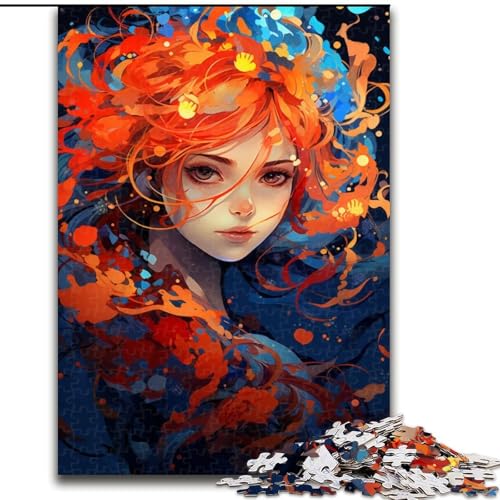 1000-teiliges Puzzle, wunderschöne, charmante Frau, Puzzle aus Holz, interaktives Familienspiel, Denksportgeschenk, Lernspielzeug, 1000 Teile(50x75cm) von MrChunlong