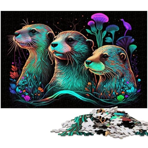 1000-teiliges Puzzle „Fantasy Otter“, anspruchsvolles Denkspiel für Teenager, unterhaltsames interaktives Spiel für die ganze Familie, 50x75cm/19,68x29,52 Zoll 1000-teiliges Puzzle „Fantasy Otter“, anspruchsvolles Denkspiel für Teenager, unterhaltsames interaktives Spiel für die ganze Familie, 50x75cm/19,68x29,52 Zoll von MrChunlong