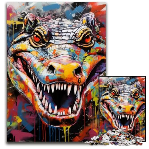 1000-teiliges Puzzle „Krähen-Graffiti“, anspruchsvolles Denkspiel für Teenager, unterhaltsames interaktives Spiel für die ganze Familie, 26x38cm/10,23x14,96 Zoll von MrChunlong