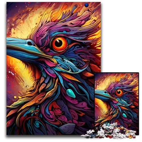 1000-teiliges Puzzle „Psychedelischer Vogel“, anspruchsvolles Denkspiel für Teenager, unterhaltsames interaktives Spiel für die ganze Familie, 26x38cm/10,23x14,96 Zoll 1000-teiliges Puzzle „Psychedelischer Vogel“, anspruchsvolles Denkspiel für Teenager, unterhaltsames interaktives Spiel für die ganze Familie, 26x38cm/10,23x14,96 Zoll von MrChunlong