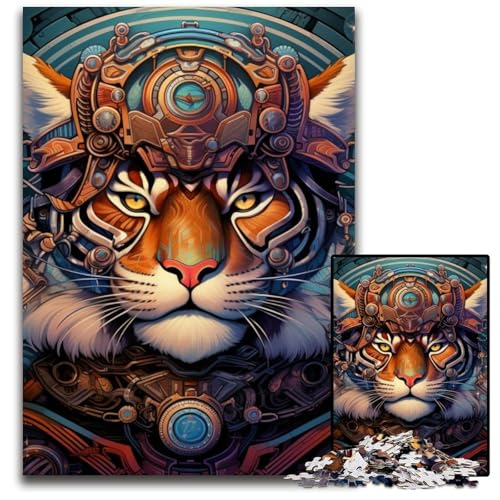1000-teiliges Puzzle „Tiger Warrior“, Holzpuzzle für Erwachsene, anspruchsvolles DIY-Denkspiel, perfektes Familienspiel oder dekoratives Geschenk, 50x75cm/19,68x29,52 Zoll 1000-teiliges Puzzle „Tiger Warrior“, Holzpuzzle für Erwachsene, anspruchsvolles DIY-Denkspiel, perfektes Familienspiel oder dekoratives Geschenk, 50x75cm/19,68x29,52 Zoll von MrChunlong