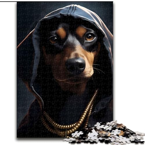 1000-teiliges Puzzle Dackel, Cooles Puzzle aus Holz, interaktives Familienspiel, Denksportgeschenk, Lernspielzeug, 1000 Teile(50x75cm) von MrChunlong