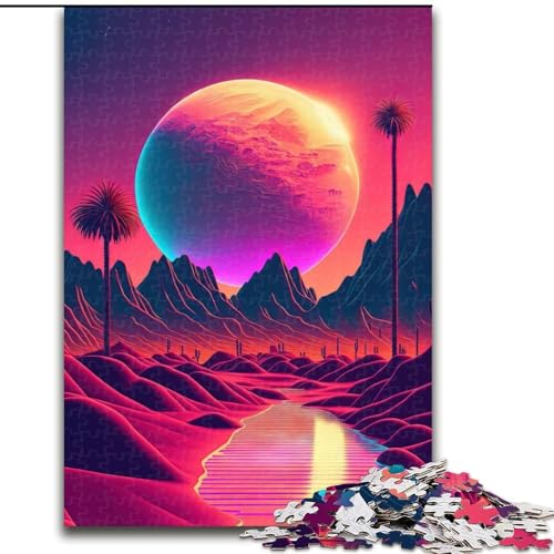 1000-teiliges Puzzle Die Zukunft, die es nie gab, aus Pappe, interaktives Familienspiel, Denksportgeschenk, Lernspielzeug, 1000 Teile(26x38cm) von MrChunlong