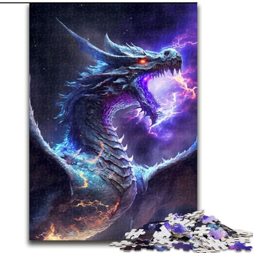 1000-teiliges Puzzle Drachenherrscher der Galaxis, aus Pappe, interaktives Familienspiel, Denksportgeschenk, Lernspielzeug, 1000 Teile(26x38cm) von MrChunlong