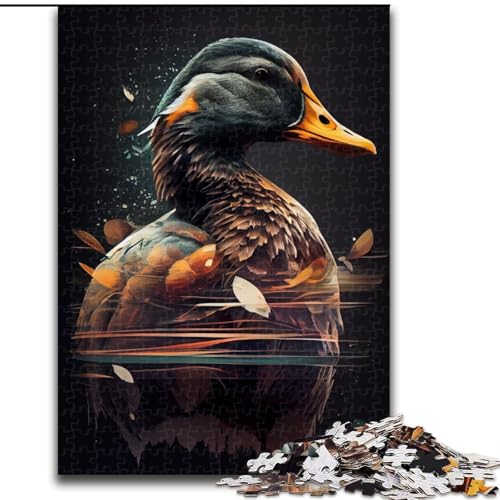 1000-teiliges Puzzle Enten-Exposure, Kunstpuzzle aus Holz, interaktives Familienspiel, Denksportgeschenk, Lernspielzeug, 1000 Teile(50x75cm) von MrChunlong