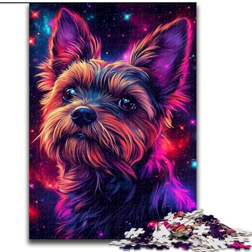 1000-teiliges Puzzle Galaxie-Hund aus Pappe, interaktives Familienspiel, Denksportgeschenk, Lernspielzeug, 1000 Teile(26x38cm) von MrChunlong