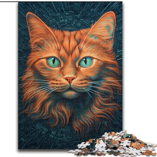 1000-teiliges Puzzle Katze aus Holz, Geschenkidee für die Feiertage, humorvolles Kunstwerk, detailliertes Kunstwerk, 50x75cm, Weihnachten oder Geburtstage 1000-teiliges Puzzle Katze aus Holz, Geschenkidee für die Feiertage, humorvolles Kunstwerk, detailliertes Kunstwerk, 50x75cm, Weihnachten oder Geburtstage von MrChunlong
