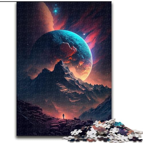 1000-teiliges Puzzle Mystisches Berggipfel-Puzzle aus Pappe, interaktives Familienspiel, Denksportgeschenk, Lernspielzeug, 1000 Teile(26x38cm) von MrChunlong